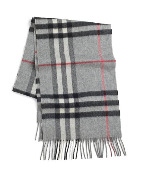 mens burberry scarf grey|Burberry grey cashmere scarf.